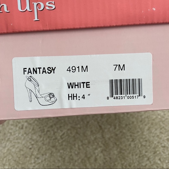 NWT Touch Ups Peacock Feather Open-Toed Heels - Picture 6 of 7